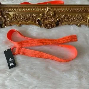 Adidas Ivy Park Webbed Belt Orange Adidas x Ivy Park Logo Reversable Adjustable Belt / Orange  main image 4